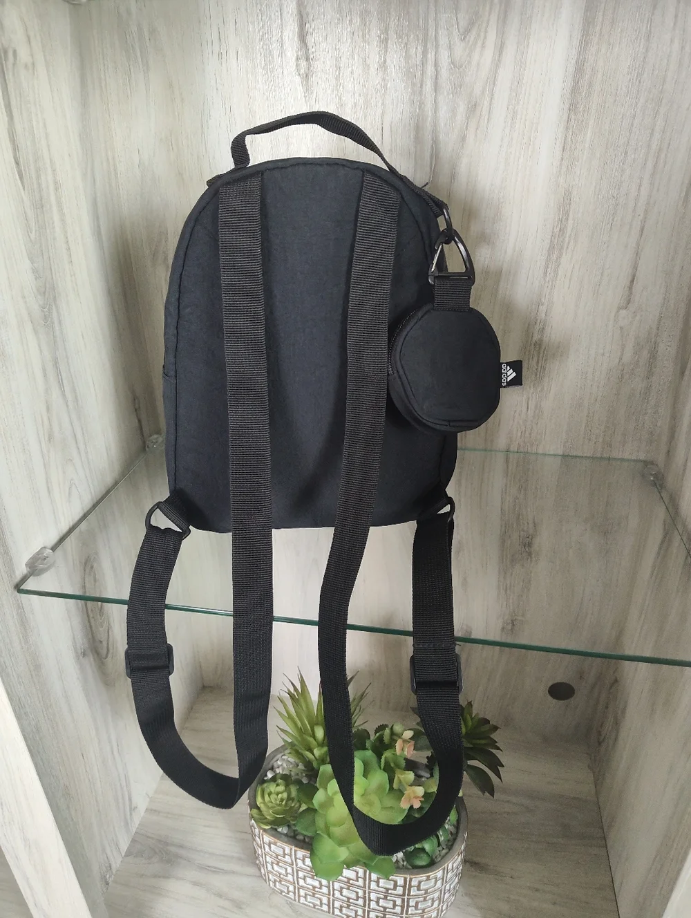 Adidas Mini Backpack with a detachable zip pouch and adjustable shoulder straps - Picture 3 of 8